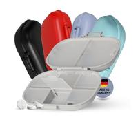 Pilulier 7 jours « Medi» - Pilulier sans BPA avec 8 compartiments au total pour suffisamment d'espace - Transport sûr grâce à la fermeture à clic - Rangement des médicaments pour la semaine - Couleur