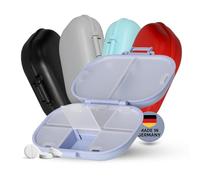 Pilulier 7 jours « Medi» - Pilulier sans BPA avec 8 compartiments au total pour suffisamment d'espace - Transport sûr grâce à la fermeture à clic - Rangement des médicaments pour la semaine - Couleur