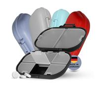 Pilulier 7 jours « Medi» - Pilulier sans BPA avec 8 compartiments au total pour suffisamment d'espace - Transport sûr grâce à la fermeture à clic - Rangement des médicaments pour la semaine - Couleur