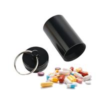 Pilulier 7 jours : mini porte-clés, distributeur de médicaments, organiseur compact et pratique pour pilules qui prend en charge le stockage des médicaments