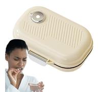 Pilulier 7 jours - Organisateur de pilules de voyage - Pharmacie hebdomadaire portable avec 7 compartiments - Distributeur de pilules fixé à l'enregistreur rotatif pour le rangement des