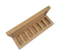 Pilulier 7 jours - Organisateur portable en bois, conteneur de rangement pour la maison, bureau de comptoir pour tablettes, bijoux, boucles d'oreilles, collier, bracelet, montre, voyage, bureau, etc