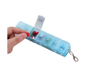 Pilulier 7 Jours - Prenez Vos Médicaments À Temps, Pilulier Hebdomadaire, Organisateur De Comprimés De Voyage Hebdomadaire, Organisateur De Pilules Anti-poussière | Sac À Main De Voyage Routine De Bie