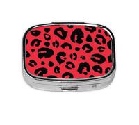 Pilulier à 2 compartiments, motif léopard, lion, tigre, imprimé animal, organiseur portable