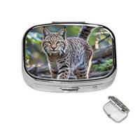 Pilulier à 2 compartiments pour poche ou sac à main - Mini pilulier en métal - Pilulier de voyage portable pour contenir des suppléments et des vitamines