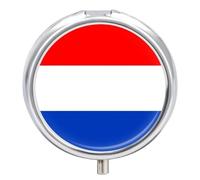 Pilulier À 3 Compartiments, Portable, À Glisser Dans Une Poche Ou Un Sac À Main, Orné Du Drapeau Écossais Organisateur De Médicaments Et Vitamines En Métal, Cadeau Unique