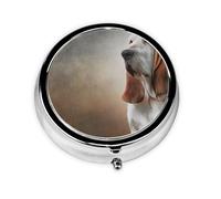 Pilulier à 3 compartiments pour chien Basset Hound, organiseur portable