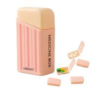 Pilulier - ABS PP 8 x 4,5 x 3 cm | Pilulier de voyage hebdomadaire avec design créatif à clip | Mini organisateur de médicaments portable sept jours et étui de rangement pour la maison et les voyages