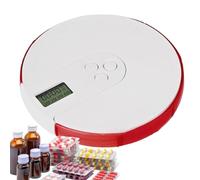 Pilulier automatique avec rappel d'alarme, boîte de rangement pour tablette de 7 jours, jusqu'à 4 alarmes par jour, grand écran numérique, gestion sécurisée des médicaments
