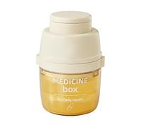 Pilulier | Avec Coupe-Médicament Et Contenant Étanche - Petite Boîte À Pilules De Rangement Hebdomadaire | pour Femmes, Hommes, Maison, École, Camping, Randonnée, Vacances, Trajets