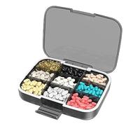 Pilulier - Boîte à pilules ABS de qualité supérieure avec 9 compartiments - Distributeur de médicaments hebdomadaires - Portable - Extra large - Pour les voyages, les affaires, les compléments