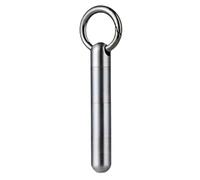 Pilulier - Bouteille de médicament à 3 couches - Porte-clés étanche | Boîte à tablette portable en acier inoxydable | Boîte à tablette à chambre unique | Multi-usage anti-fuite pour sac à main de