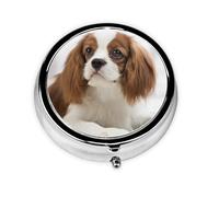 Pilulier Cavalier King Charles Spaniel Brown Spaniel Meta, boîte à médicaments à 3 compartiments, organiseur portable