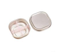 Pilulier compact à 4/6 sections fabriqué en métal antirouille pour un usage quotidien ou en voyage - Peut contenir des pilules, des vitamines et des petits essentiels - Fermeture à pression sécurisée