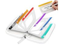 Pilulier compact et étanche, 14 compartiments individuels avec fermeture éclair, organiseur de réutilisable, tissu résistant à l'humidité avec emplacements sécurisés, gestion quotidienne