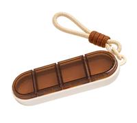 Pilulier de à 4 compartiments, portable pour médicaments quotidiens | Quatre compartiments individuels avec couvercles permettent un accès facile et empêchent le mélange de doses