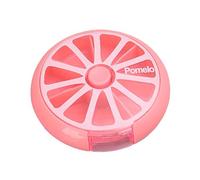 Pilulier de fruits - pilulier hebdomadaire pour 7 jours | Pilulier hebdomadaire | Boîte à pilules portable | Compartiments pour pilules, bonbons et autres articles