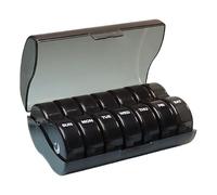 Pilulier de jour des médicaments, boîte de rangement colorée transparente pour supplément quotidien portable pour médicaments, sac à main, rappel de poche, rappel pour personnes âgées stockage voyage