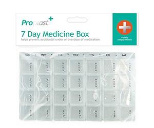 Pilulier de médicaments - 7 jours - Distributeur de suppléments de vitamines - Semaine de voyage - Royaume-Uni