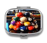 Pilulier de poche étanche portable pour billard de poche, sac à main, médicaments