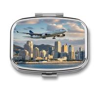 Pilulier de poche étanche pour avion et ville - Pilulier de poche pour sac à main - Organisateur de médicaments