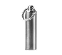 pilulier de Poche,pilulier journalier,Mini pilulier Voyage,avec Porte-clés,Récipient Organisateur de Pilules Étanche,Mini Pilulier en Acier Inoxydable,pour Voyage,Camping,Sports de Plein air, pil