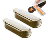 Pilulier de supplément - Distributeur de 2 pièces, boîtes de rangement portables avec compartiments divisés | Organisateur pratique pour les voyages, la maison, de jour et de nuit, hommes, femmes