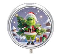 Pilulier de vacances rond portable - Étanche - Pour poche et sac à main - Pratique au quotidien