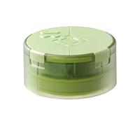 Pilulier de voyage - 3 compartiments de rangement | Étui à pilules en silicone ABS - Boîte à médicaments portable avec séparateur pour le tri hebdomadaire, salle de sport à domicile, camping