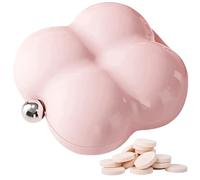 Pilulier de voyage 7 jours, joli pilulier blanc à 7 compartiments, boîte à médicaments portable pour un usage quotidien. Modèle 2. Organisateur de voyage mignon. Boîte pilules compacte.