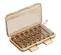 Pilulier de voyage 7 jours | Pilulier de voyage - Distributeur de pilules, organisateur de médicaments pour suppléments, extérieur, voyage, maison