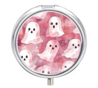 Pilulier de voyage à 3 compartiments, petit étui à médicaments, fantômes volants de poche, récipient quotidien de pharmacie, distributeur de médicaments en métal pour stockage de suppléments d'huile