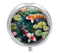 Pilulier de voyage à 3 compartiments, petit étui à médicaments, poche pour poissons, récipient quotidien pour pharmacie, distributeur de médicaments en métal pour le stockage de suppléments de