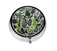 Pilulier de voyage avec 3 compartiments - Petit pilulier pour sac à main et poche - Organisateur portable de médicaments - Autocollant mural - Joli récipient rond pour vitamines, médicaments, huile de