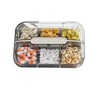 Pilulier de voyage compact - Organiseur de médicaments portable à 6 compartiments, organiseur de médicaments de voyage | Support de pilules portable, boîte à pilules légère à utiliser