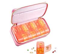 Pilulier De Voyage,Distributeur Am Pm Anti-Poussière,Pilulier Hebdomadaire 7 Jours | Pour Médicaments Huiles De Poisson Compléments Pour Maison École Camping Dortoir Sac À Main Senior Hommes