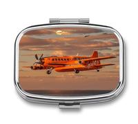 Pilulier de voyage en avion, orange lumière du jour, portable, étanche, petit récipient de rangement pour médicaments, vitamines, huile de poisson, morue, foie, huile, bouchons d'oreilles