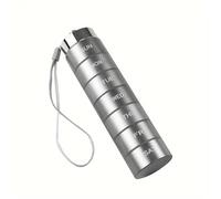 Pilulier de voyage en métal, 7 pièces, empilable, portable et étanche, grand format, en alliage d'aluminium(Gray 1PC)