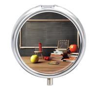 Pilulier de voyage étanche à 3 compartiments pour enseignant, salle de classe, pour poche ou sac à main, mini pilulier portable pour médicaments, vitamines