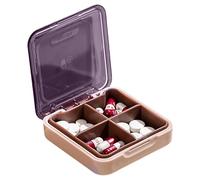 Pilulier de voyage | Étui de transport à compartiments - Pilulier quotidien pour voyage, pilulier portable avec compartiment pour suppléments