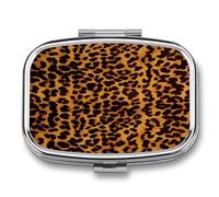 Pilulier de voyage mignon cool imprimé léopard guépard petite boîte à médicaments portable pour un usage quotidien et voyage