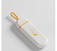 Pilulier de Voyage, Pilulier Portable à 3 Cellules Avec Corde en Silicone, de Poche Avec Bande Résistante à l'humidité, Mini boîte Médicaments pour le Bureau, Petit poche