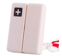 Pilulier de voyage pliable - Étui léger de 61 g, rangement en polypropylène de qualité alimentaire sans BPA, distributeur de bijoux de poche, joints anti-poussière | Kit portable pour femmes, hommes