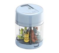 Pilulier de voyage portable - 7 médecins spécialisés - Étui compact avec cutter intégré - Récipient de rangement pratique pour poche - Porte-monnaie - Camping - Famille - Riz en plein air