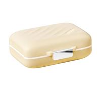 Pilulier de voyage portable avec sept compartiments hermétiques refermables - Boîte de rangement de pilules de voyage, pour bureau, dortoir, trajets quotidiens, voyages d'affaires, tient dans les sacs