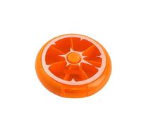 Pilulier de voyage portable et compact, contenant de rangement hermétique, 7 compartiments for une semaine, organisateur de médicaments durable(B2)