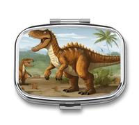 Pilulier dinosaure de la période jurassique, joli pilulier pour médicaments, pilulier quotidien, petit pilulier pour sac à main