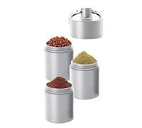 Pilulier - Distributeur de comprimés étanche en aluminium, conteneur de stockage de capsules multi-compartiments | Construction en métal durable, étui de transport résistant à l'humidité, solution par