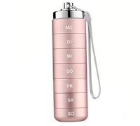 Pilulier empilable en aluminium 7 jours avec verrou rotatif - Étui à médicaments quotidien étanche pour les voyages, la salle de sport, les premiers secours, style 2