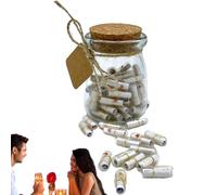 Pilulier en forme de lettre d'amour - Lettres dans une bouteille, message de Saint-Valentin dans une bouteille, souvenir romantique pour garçons, filles, amis, choses mignonnes pour anniversaires